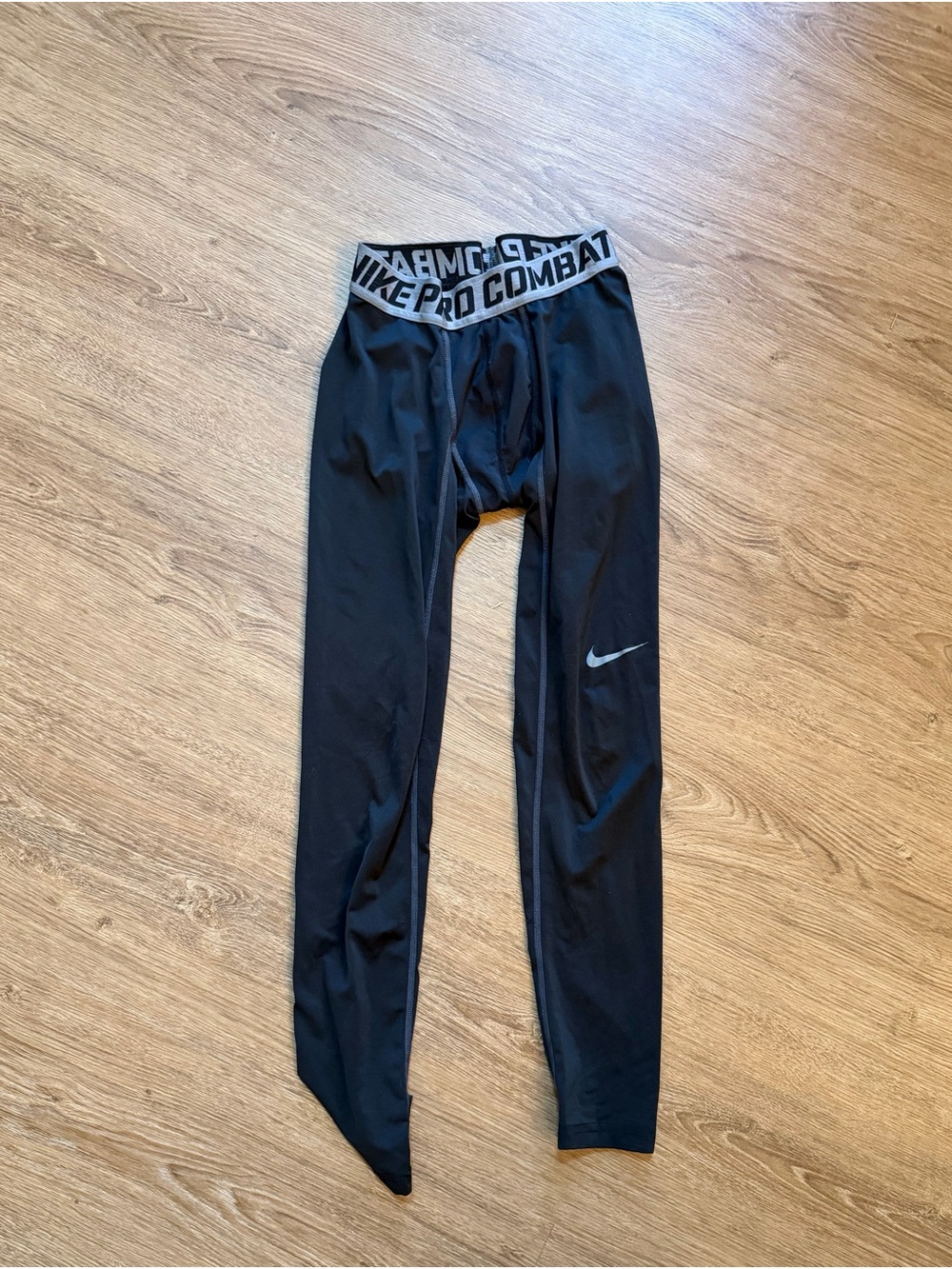 Nike Pro Combat Black and Gray Compression pants